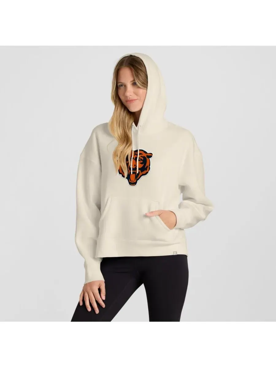 Fanatics Женская кремовая толстовка с капюшоном Chicago Bears Dove Legacy — изображение 3 из 5, бежевый