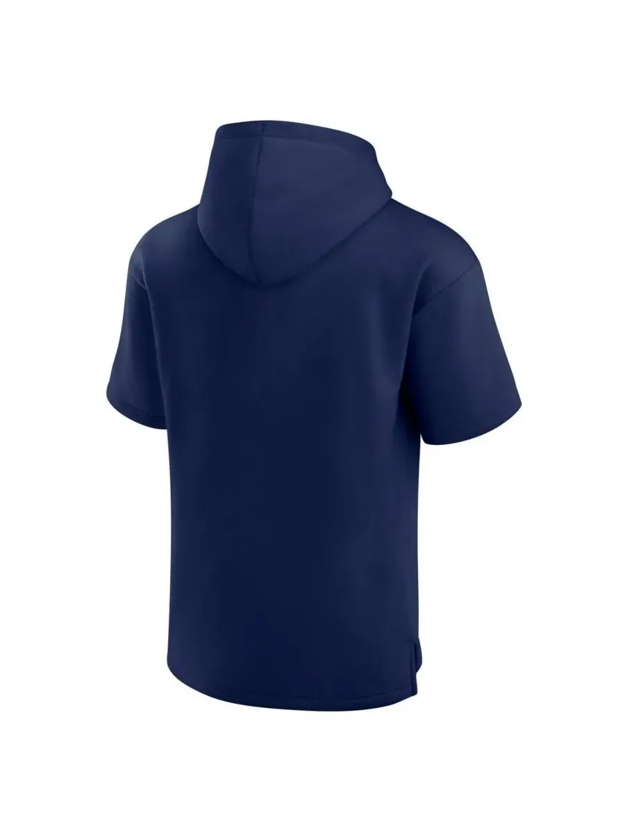 Fanatics Мужская темно-синяя толстовка с коротким рукавом Notre Dame Fighting Irish Ready — изображение 2 из 3, темно-синий