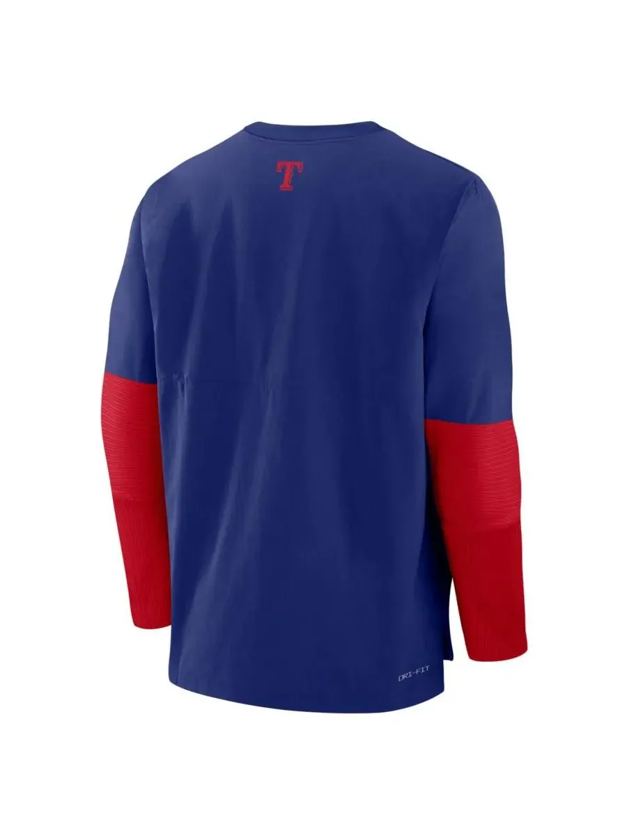 Nike Мужская легкая футболка с длинным рукавом из коллекции Authentic Team "Техас Рейнджерс" в — изображение 3 из 3, красный