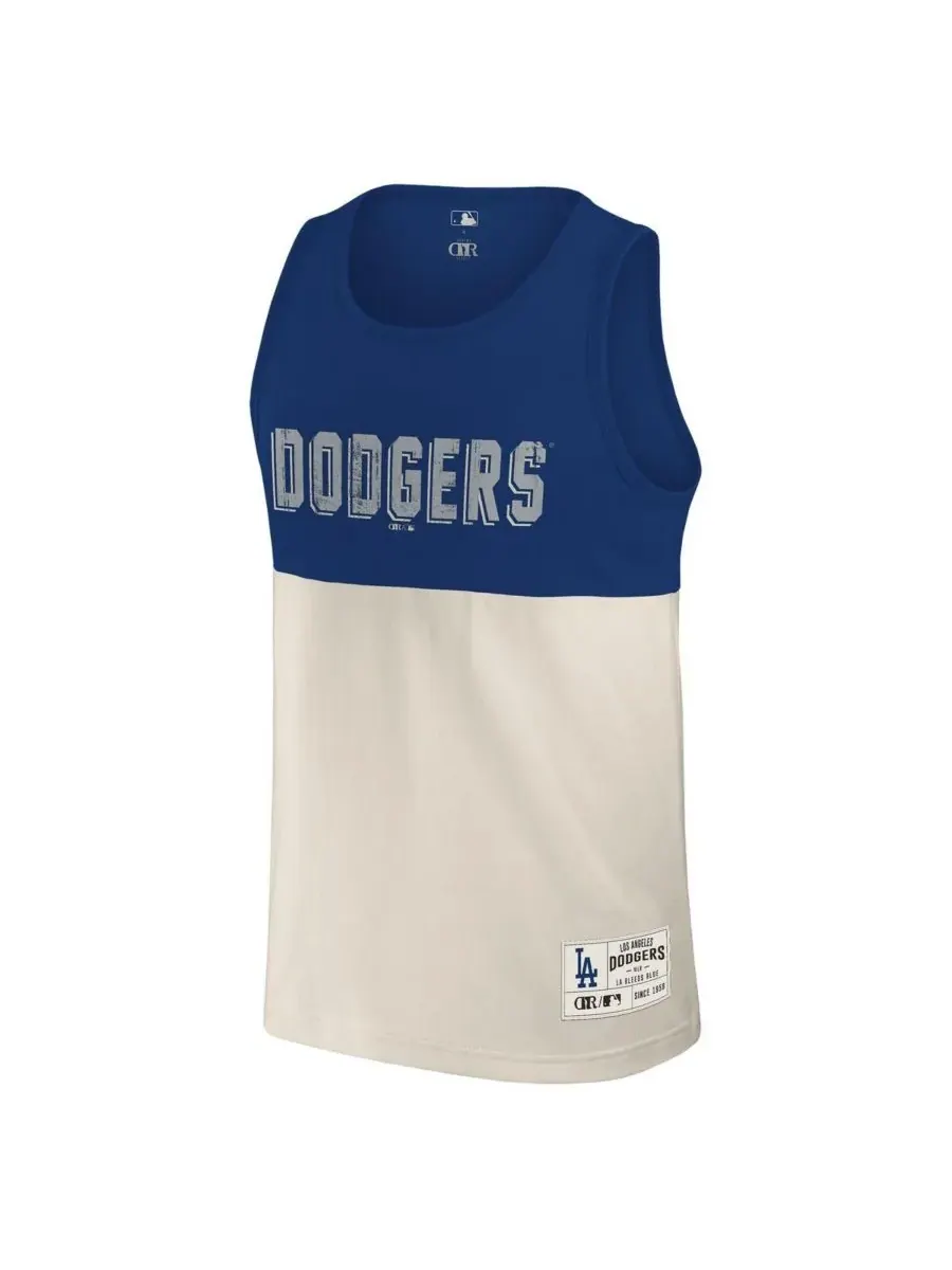 Мужская майка Darius Rucker Collection Royal Los Angeles Dodgers с цветными блоками Fanatics — изображение 3 из 3
