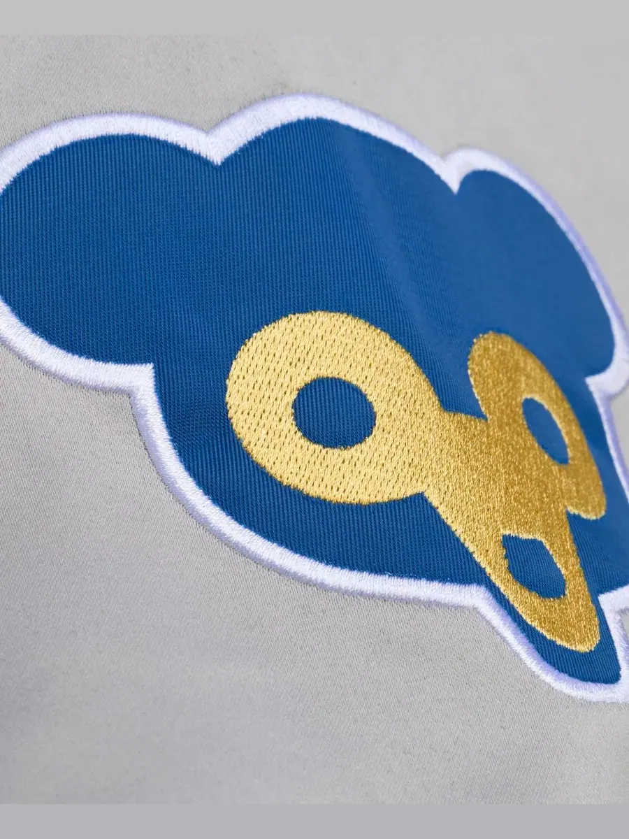 Куртка-бомбер легкая сатиновая с принтом Thunderstorm Head Coach Mitchell & Ness — изображение 5 из 5, серый