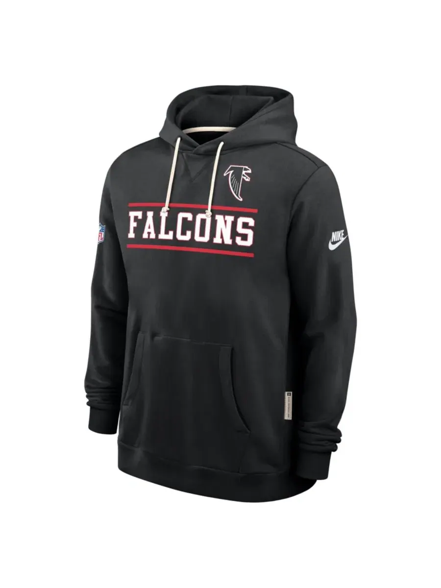 Худи с капюшоном для болельщиков Atlanta Falcons Nike — изображение 2 из 4, черный