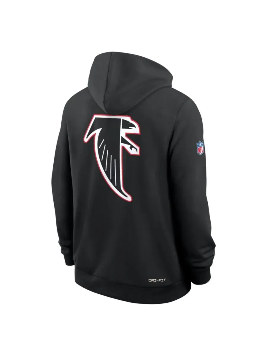 Худи с капюшоном для болельщиков Atlanta Falcons Nike — изображение 3 из 4, черный