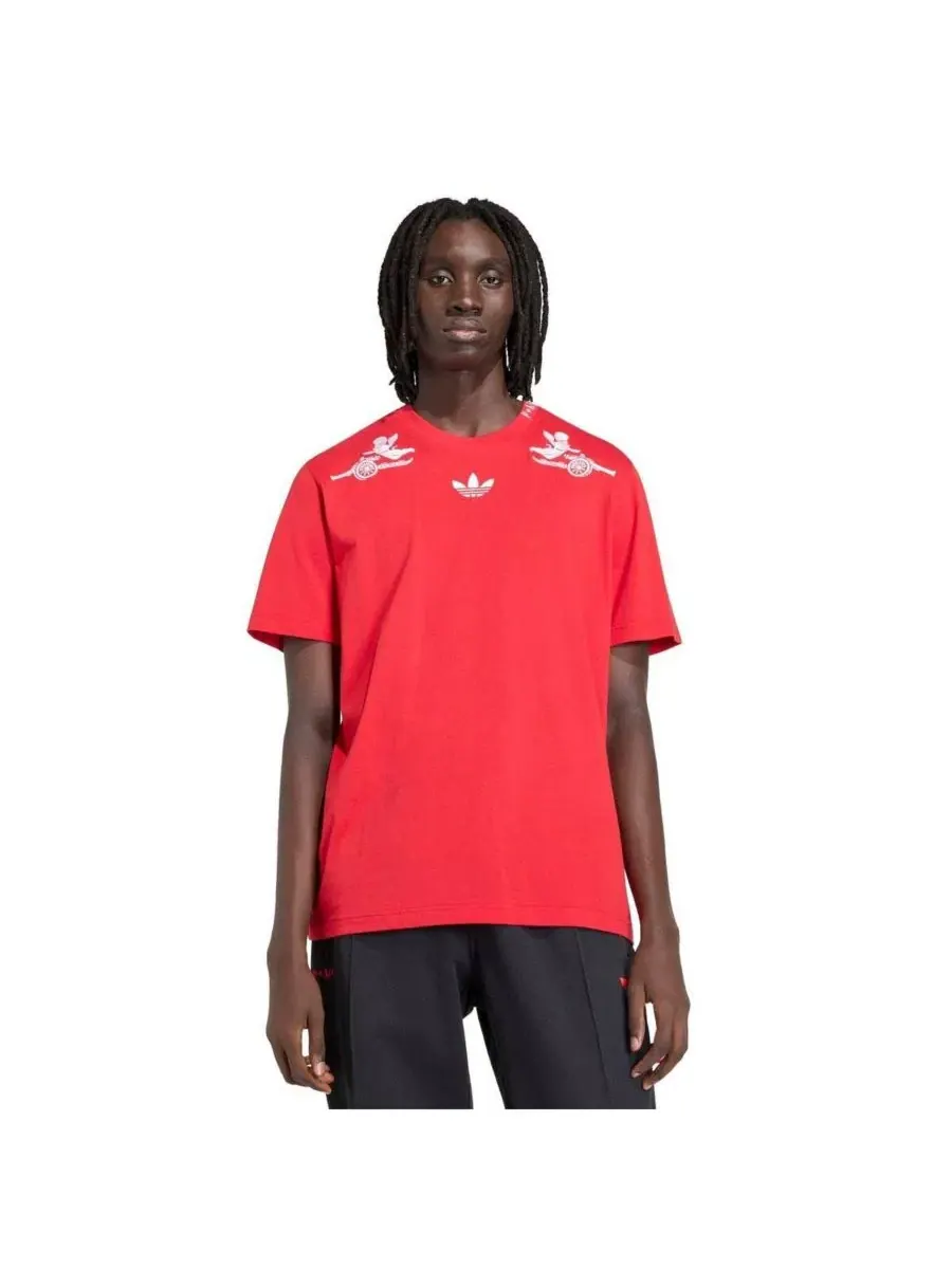 Мужская красная футболка Arsenal x Places Faces Adidas