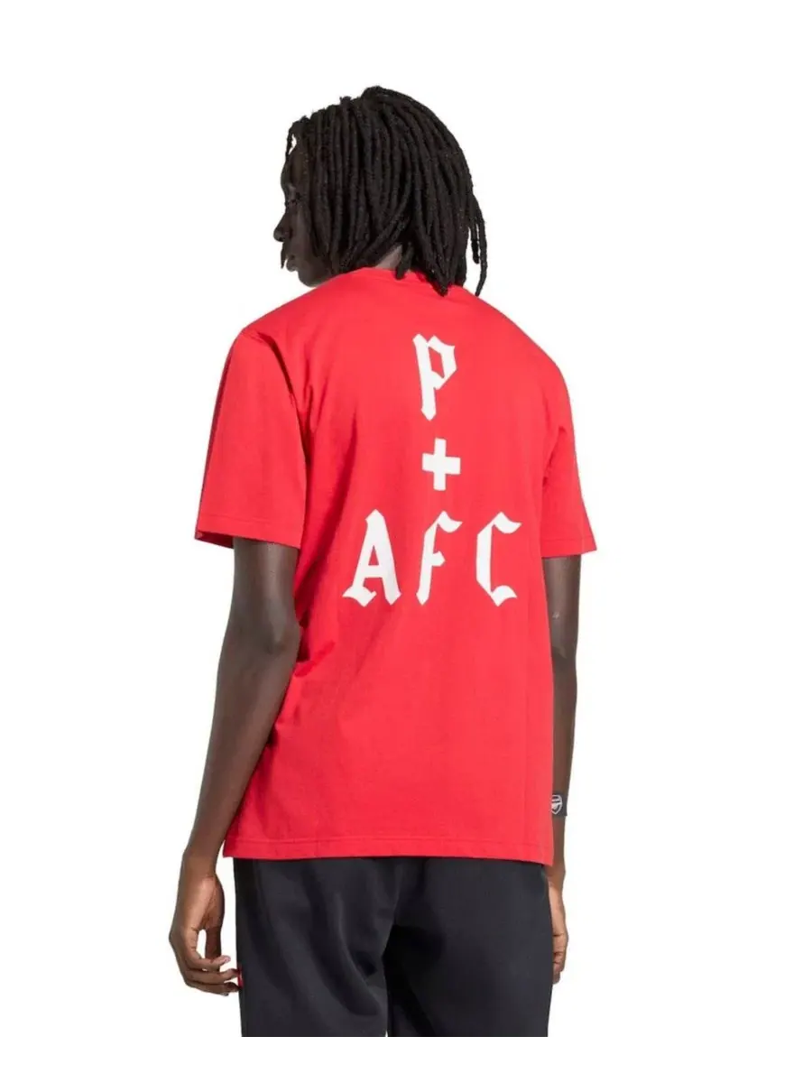 Мужская красная футболка Arsenal x Places Faces Adidas — изображение 6 из 9, красный