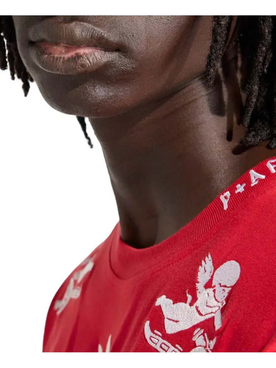 Мужская красная футболка Arsenal x Places Faces Adidas — изображение 7 из 9, красный