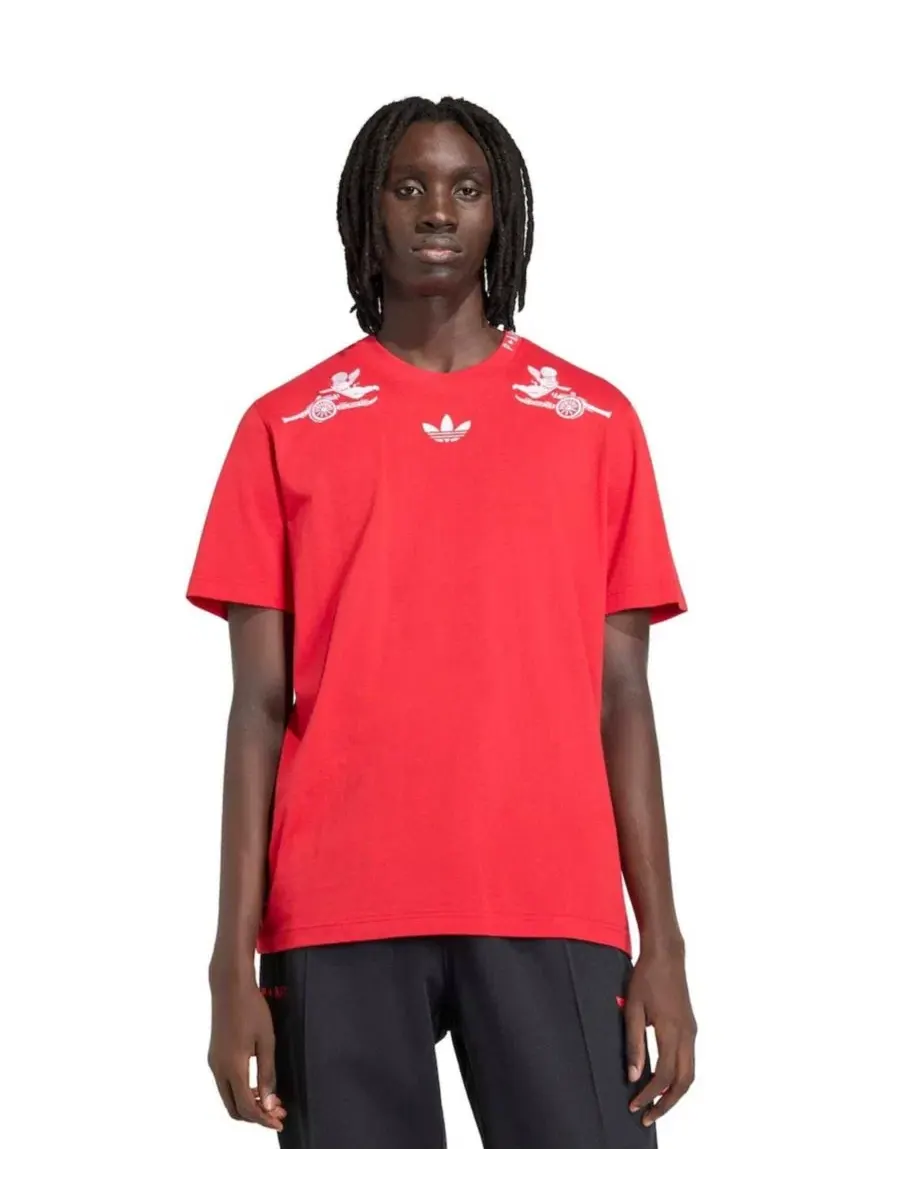 Мужская красная футболка Arsenal x Places Faces Adidas — изображение 9 из 9, красный
