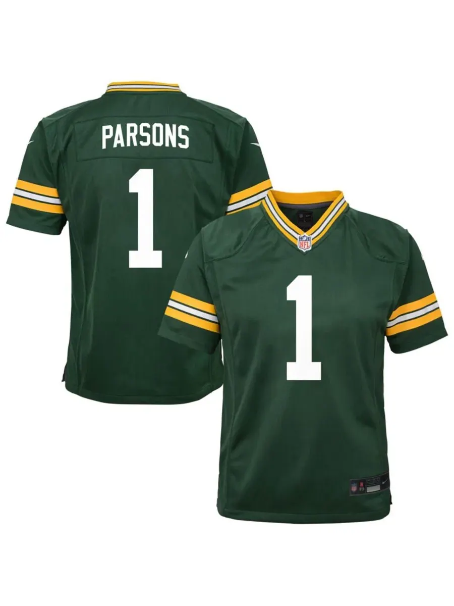 Детская футболка Micah Parsons Green Bay Packers Nike