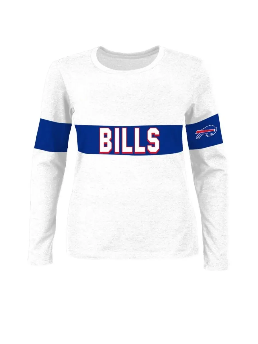 Футболка с длинным рукавом Josh Allen Ash Buffalo Bills Plus Size Fanatics — изображение 3 из 3, пепельный