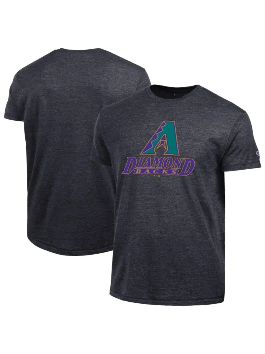 Футболка с принтом Cooperstown Logo Tri-Blend Arizona Diamondbacks Champion