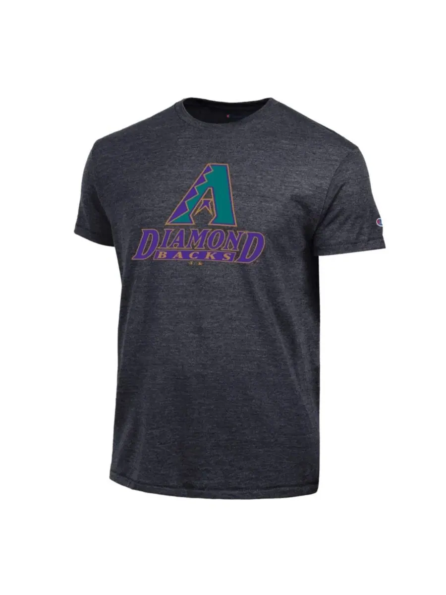 Футболка с принтом Cooperstown Logo Tri-Blend Arizona Diamondbacks Champion — изображение 2 из 3, черный