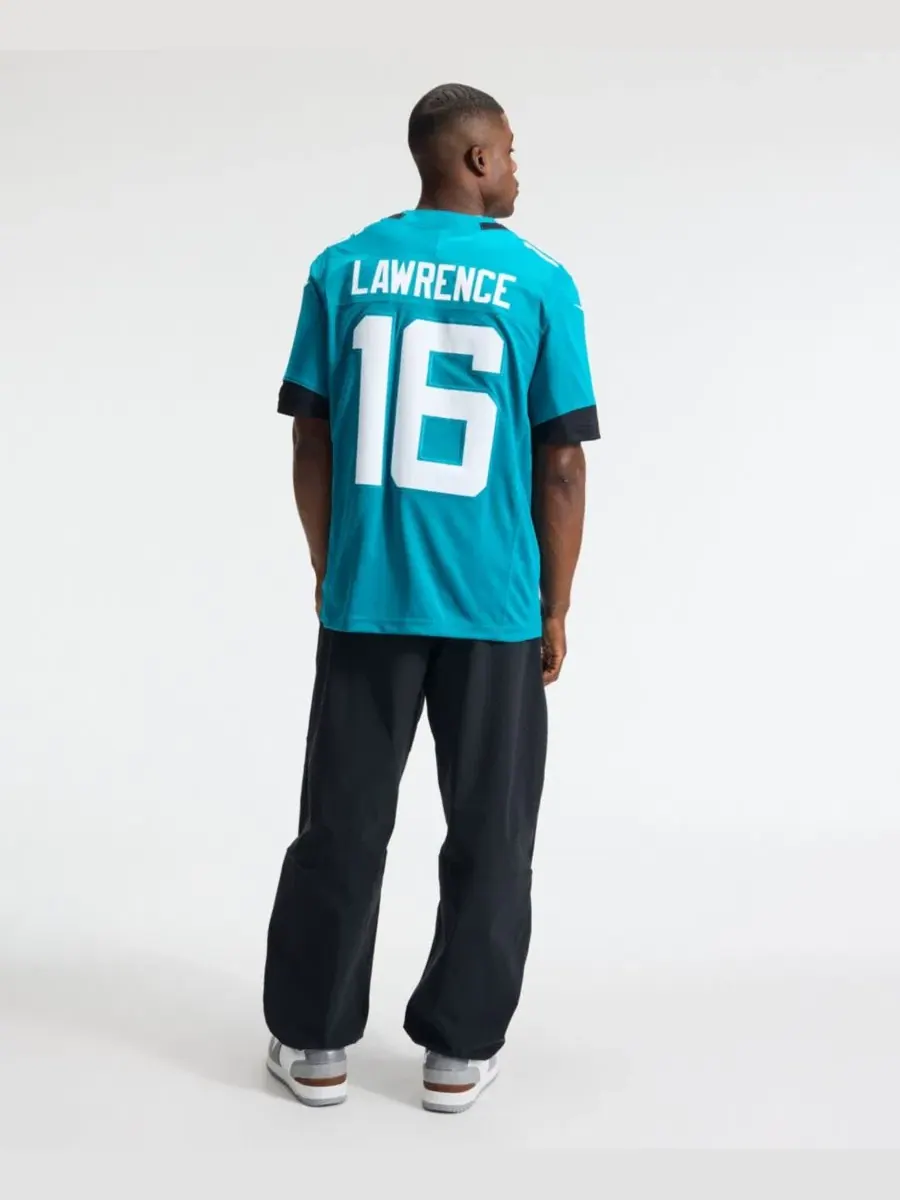 Мужская футболка с длинным рукавом Nike Trevor Lawrence Teal Jacksonville Jaguars Vapor F.U.S.E — изображение 2 из 5