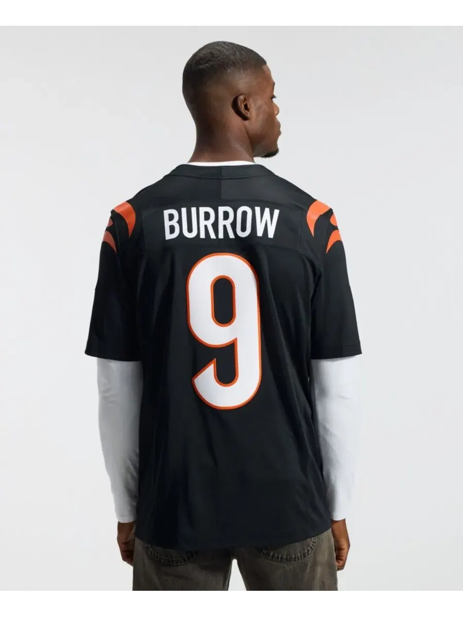 Футболка Joe Burrow Cincinnati Bengals Vapor F.U.S.E. Stitched Limited Nike — изображение 4 из 5, черный