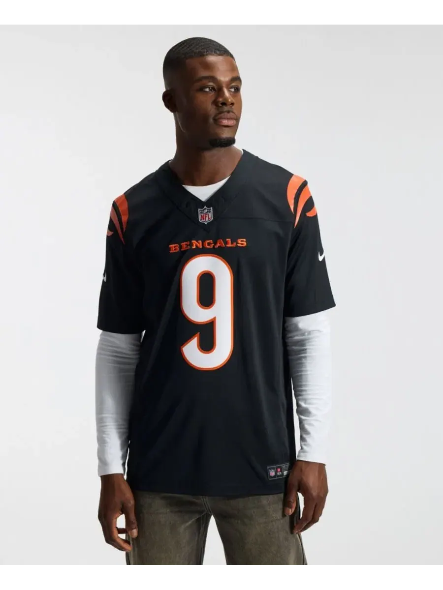 Футболка Joe Burrow Cincinnati Bengals Vapor F.U.S.E. Stitched Limited Nike — изображение 5 из 5, черный