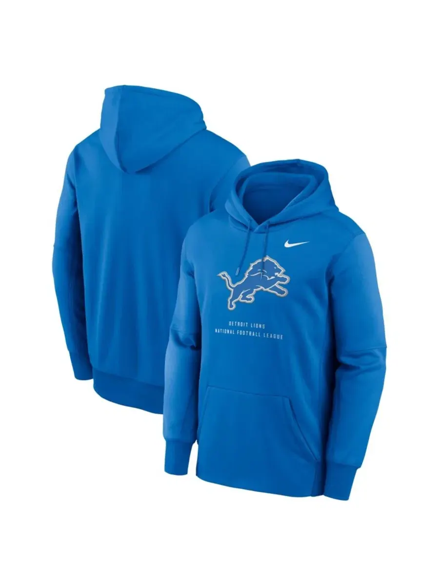Худи с принтом Detroit Lions Toss Sweep Therma-FIT Nike