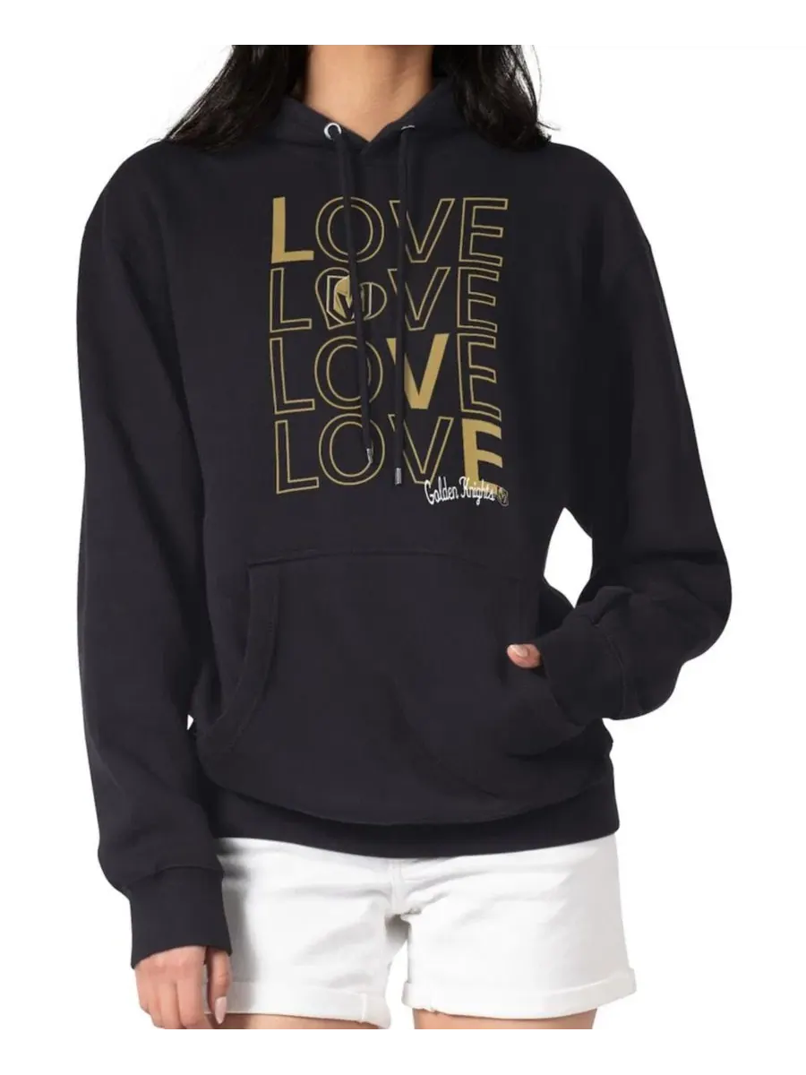 Женский худи на флисе с принтом Hockey Love Vegas Golden Knights G-III 4Her by Carl Banks