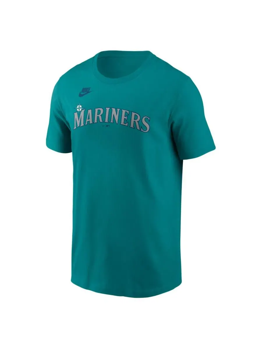 Футболка с коротким рукавом Ken Griffey Jr. Seattle Mariners Cooperstown Collection Nike — изображение 2 из 3, бирюзовый