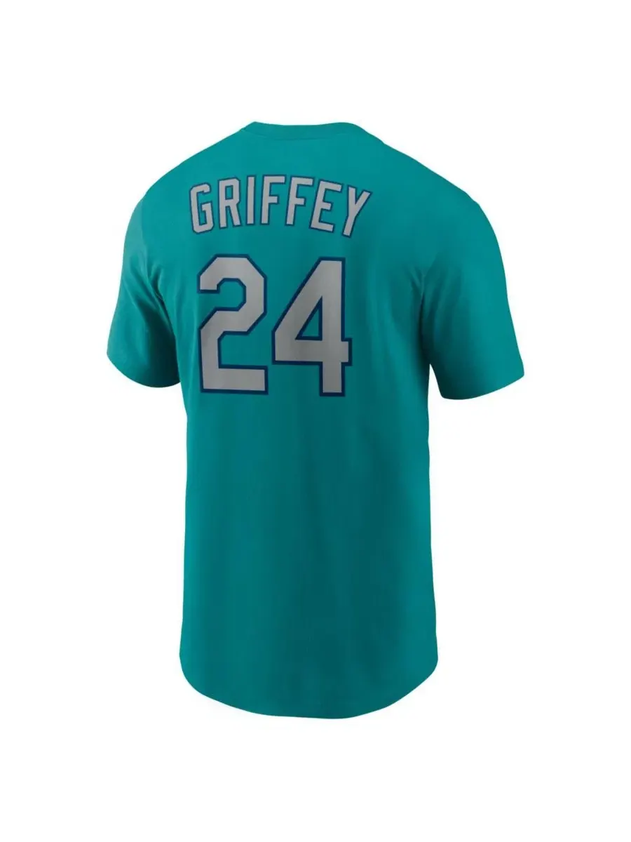 Футболка с коротким рукавом Ken Griffey Jr. Seattle Mariners Cooperstown Collection Nike — изображение 3 из 3, бирюзовый