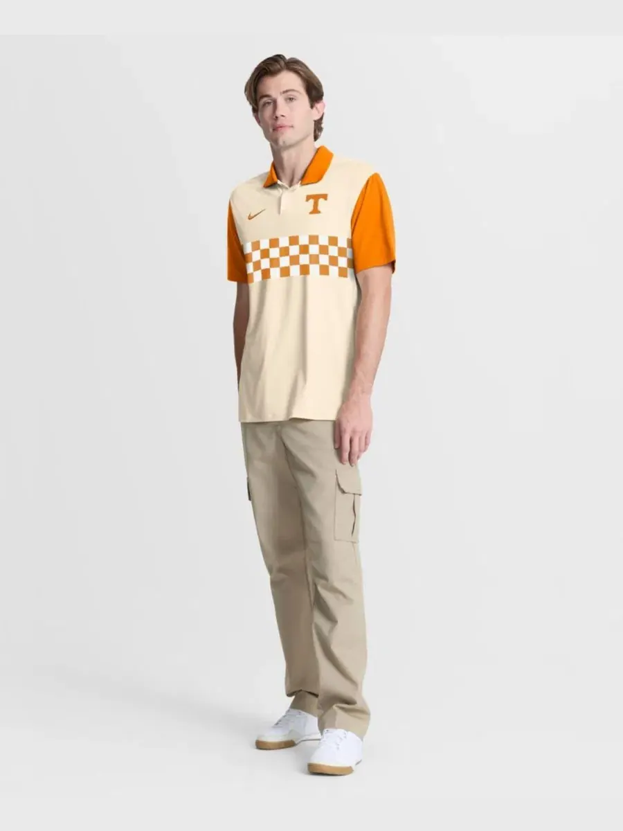 Поло Dri-FIT с принтом Tennessee Volunteers Vapor Primary Logo Nike — изображение 5 из 5, натуральный оранжевый