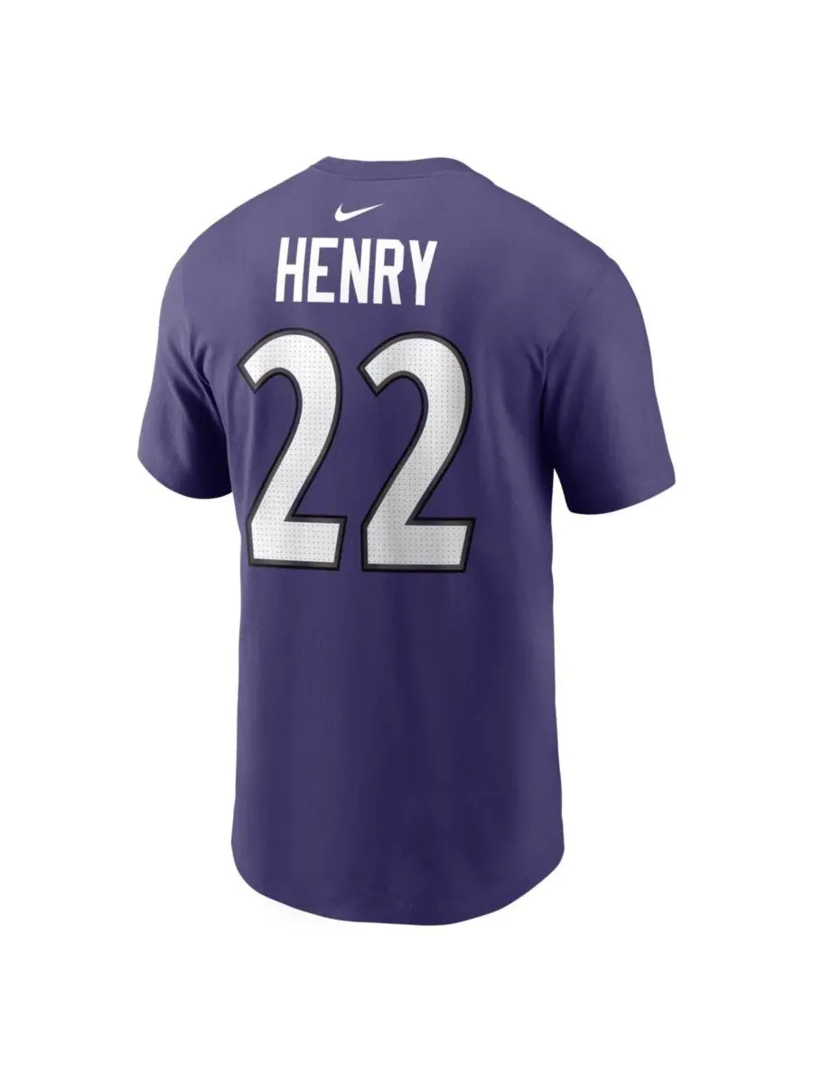 Футболка с именем и номером игрока Derrick Henry Nike — изображение 3 из 3, фиолетовый