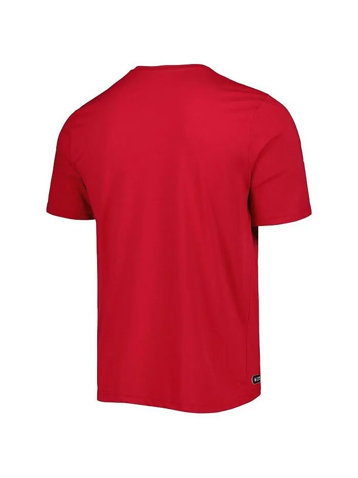 Мужская футболка Cardinal Arizona Cardinals Joint Authentic Training Huddle Up New Era — изображение 2 из 3, красный