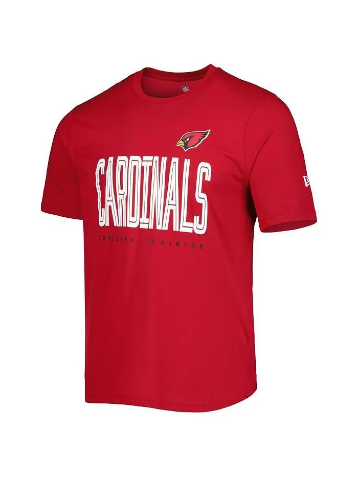 Мужская футболка Cardinal Arizona Cardinals Joint Authentic Training Huddle Up New Era — изображение 3 из 3, красный