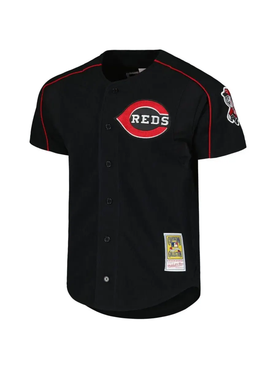 Мужская бейсбольная джерси с сетчатым материалом Ken Griffey Jr. Mitchell & Ness — изображение 6 из 7, черный