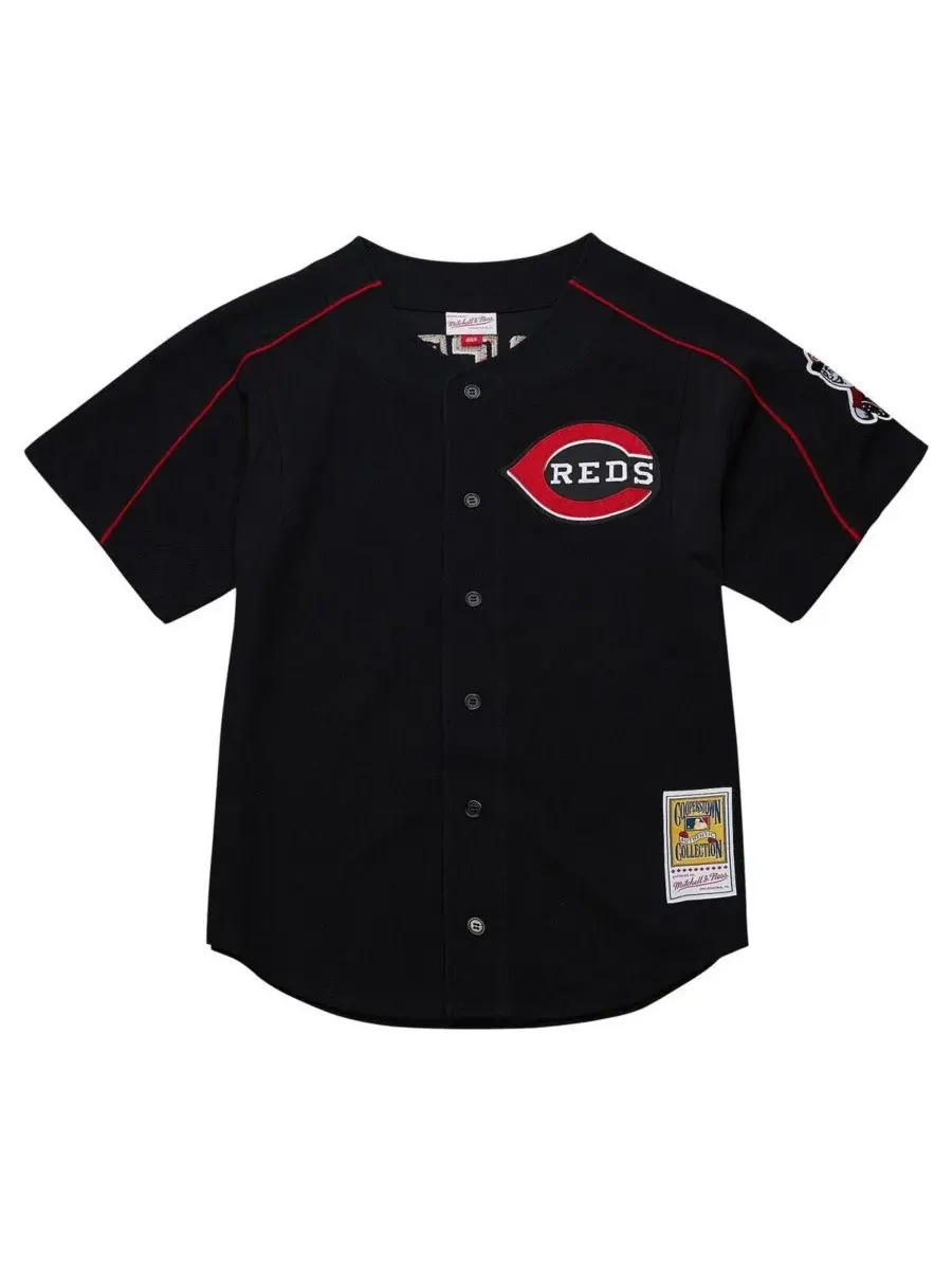 Мужская бейсбольная джерси с сетчатым материалом Ken Griffey Jr. Mitchell & Ness — изображение 7 из 7, черный
