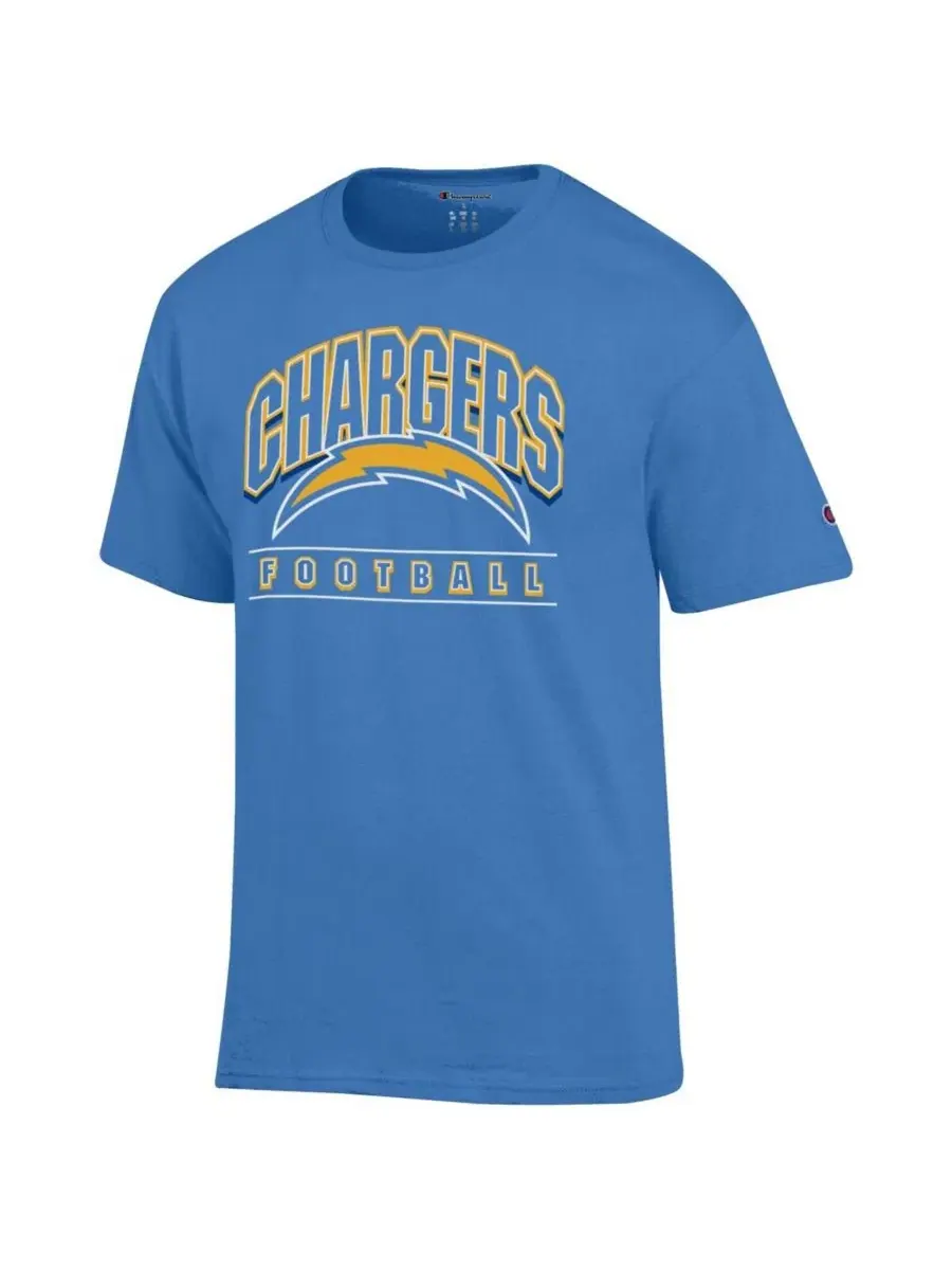 Футболка с принтом Los Angeles Chargers Champion — изображение 2 из 3, синий
