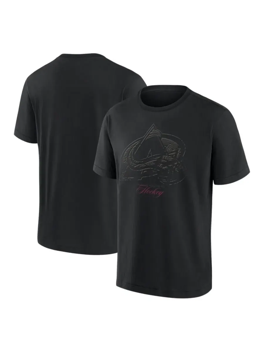 Футболка мужская с длинным рукавом Colorado Avalanche Blackout Heavyweight Fanatics