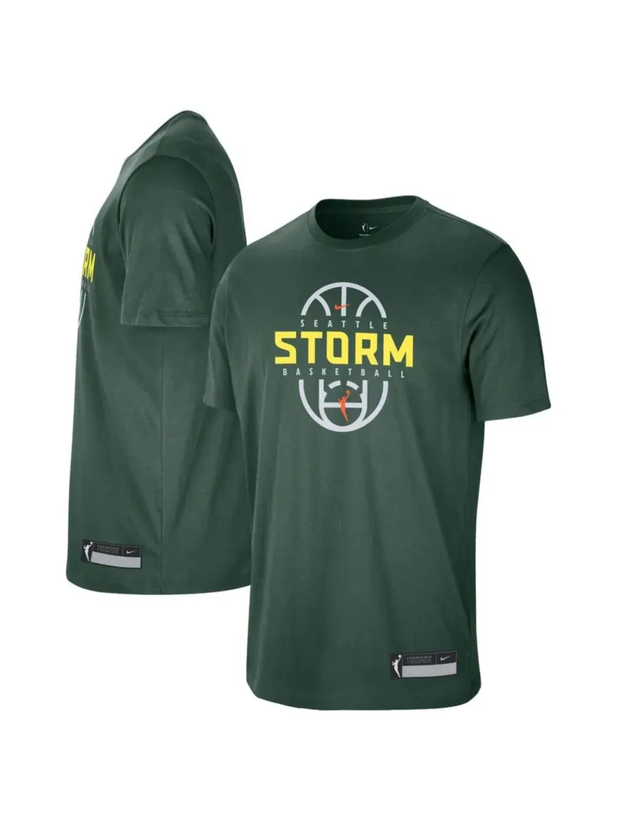 Футболка с коротким рукавом с принтом Seattle Storm 2026 On-Court Authentic Practice Premium Nike