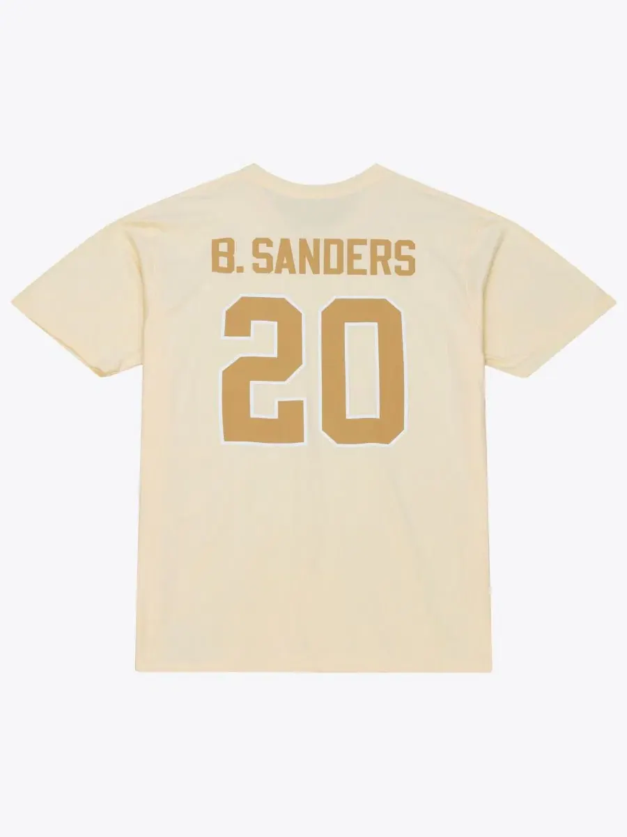 Футболка с именем и номером Sandman Mitchell & Ness — изображение 2 из 3, бежевый