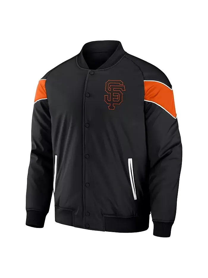 Мужская бейсбольная куртка на молнии Darius Rucker Collection от Black San Francisco Giants с — изображение 3 из 3