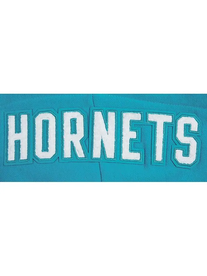 Женский темно-бирюзовый укороченный пуловер с капюшоном Charlotte Hornets 2023/24 City Edition Pro — изображение 2 из 2