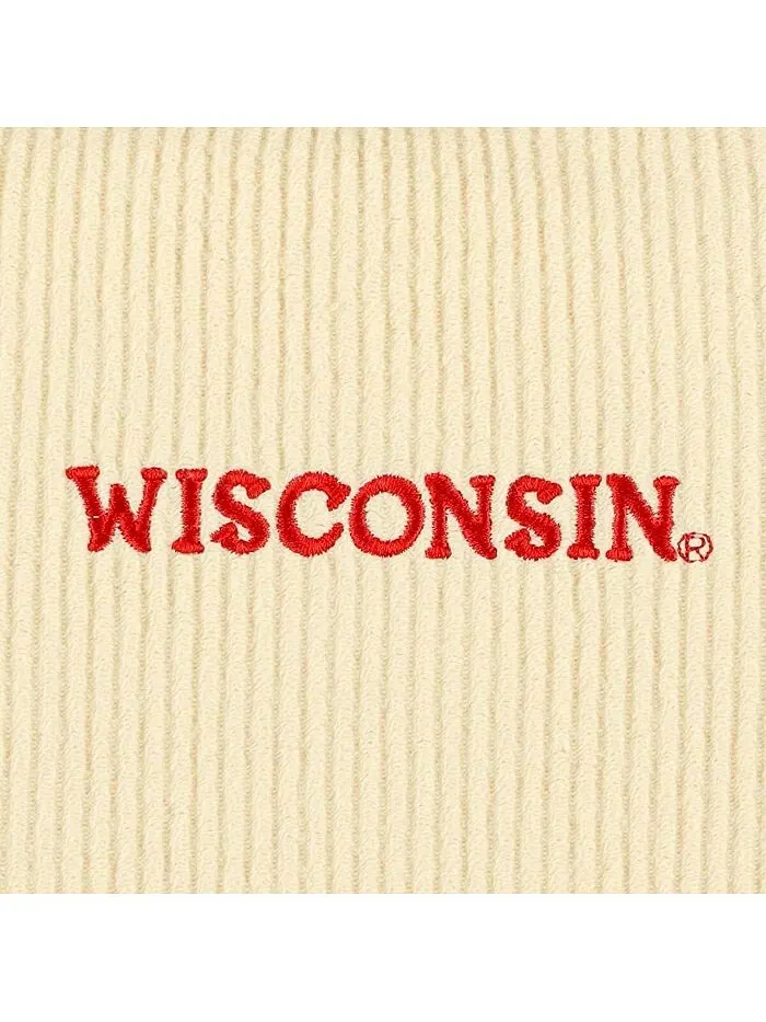 Женский укороченный пуловер кремового цвета Wisconsin Badgers Timber League Collegiate Wear — изображение 4 из 4, бежевый