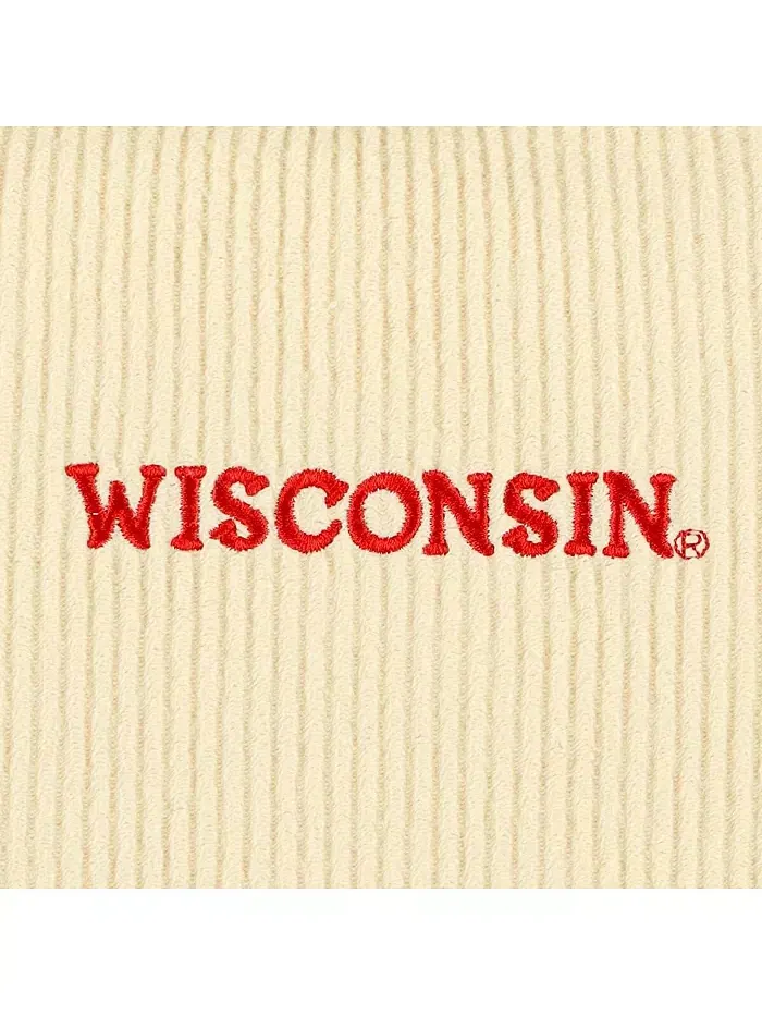 Женская кремовая укороченная толстовка Wisconsin Badgers Timber League Collegiate Wear — изображение 4 из 4