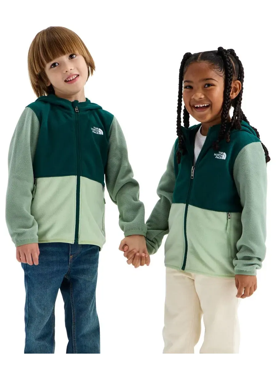 Детская куртка-худи с полной застежкой-молнией Glacier The North Face, Pacific Teal Calcified Lime — изображение 3 из 3