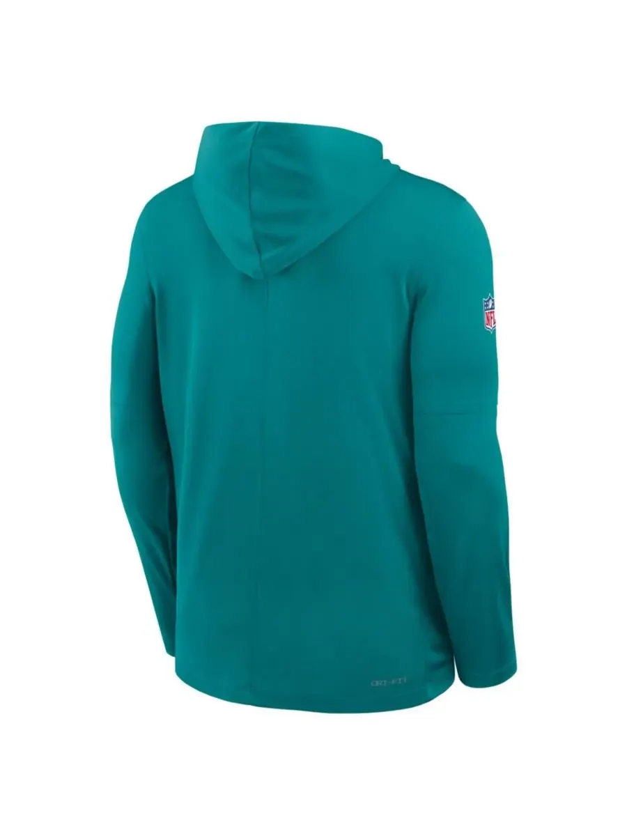 Мужская футболка с длинным рукавом Aqua Miami Dolphins Big Tall Alt Pack Dri-FIT Nike — изображение 5 из 5, голубой