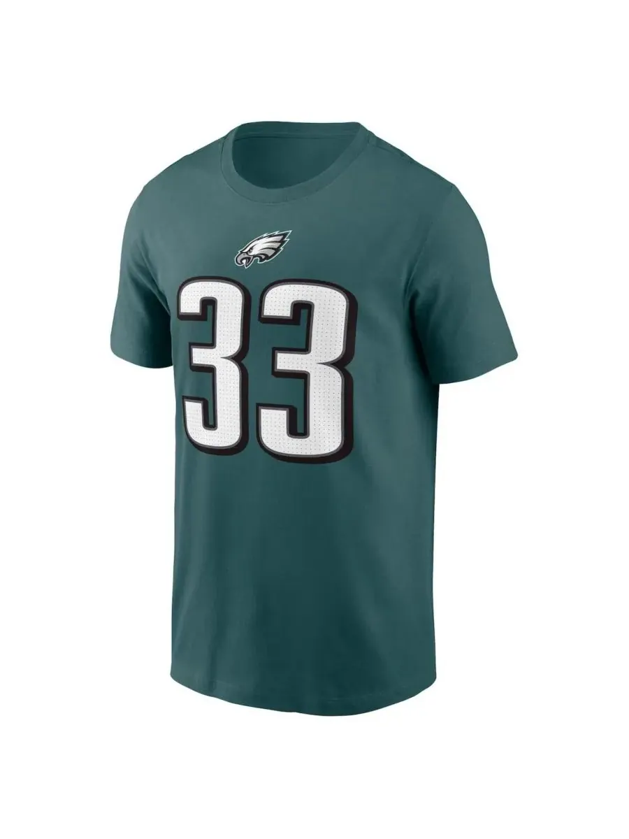 Nike Мужская футболка Cooper DeJean Midnight Green с именем и номером игрока команды Philadelphia — изображение 2 из 3