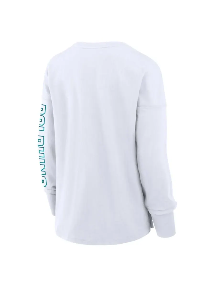 Fanatics Женская белая футболка с длинным рукавом "Miami Dolphins Hometown Legacy" — изображение 2 из 5, белый