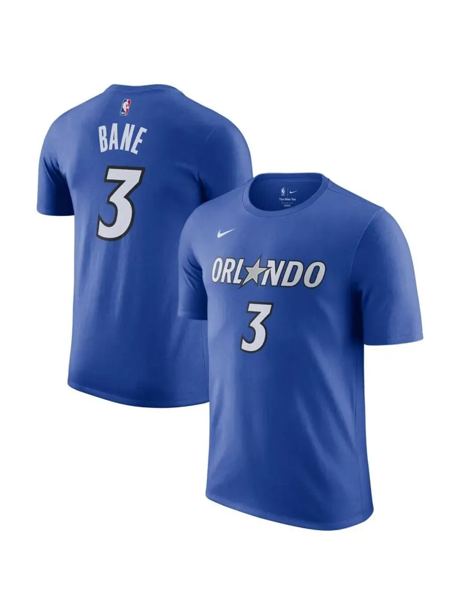 Nike Мужская синяя футболка с номером игрока команды Orlando Magic "Desmond Bane" из коллекции Icon