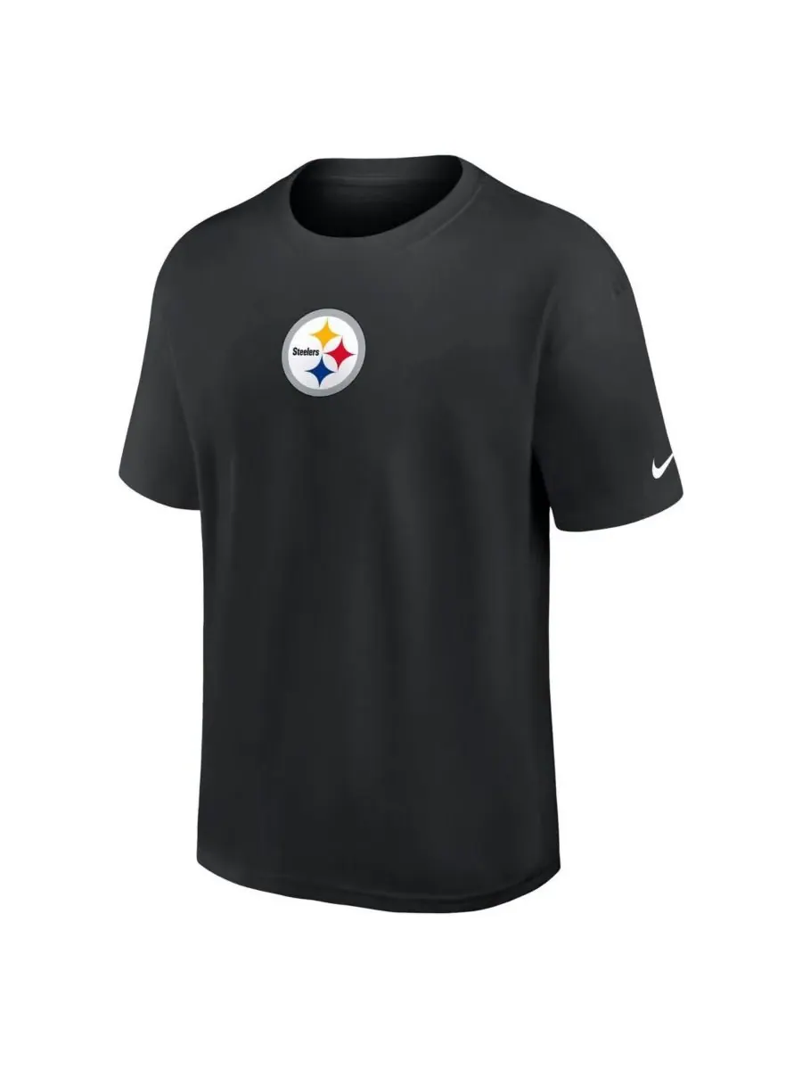 Nike Мужская черная футболка Mini Max90 "Pittsburgh Steelers Dominate the Game" — изображение 2 из 3, черный