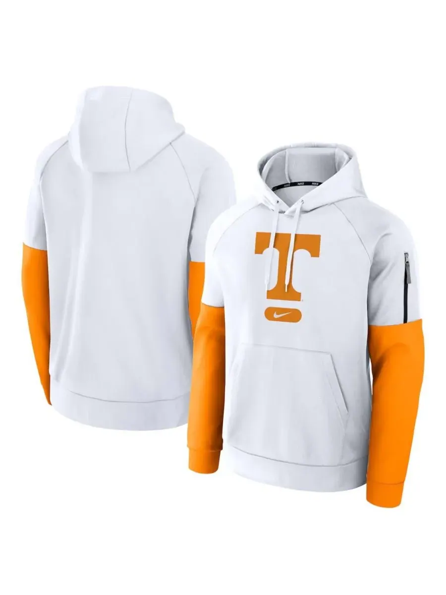 Nike Мужская белая толстовка с капюшоном Tennessee Volunteers Fitness Performance