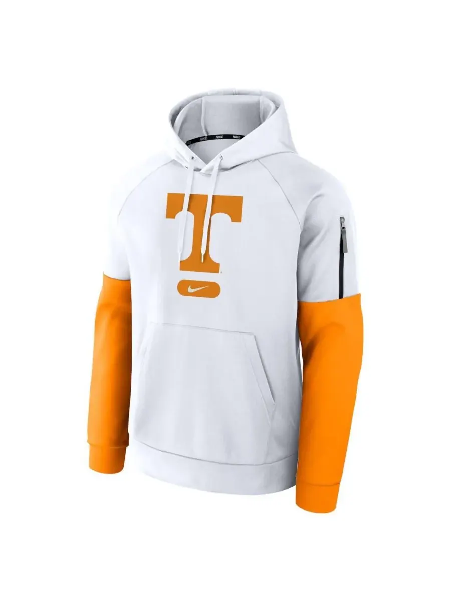 Nike Мужская белая толстовка с капюшоном Tennessee Volunteers Fitness Performance — изображение 2 из 3, белый
