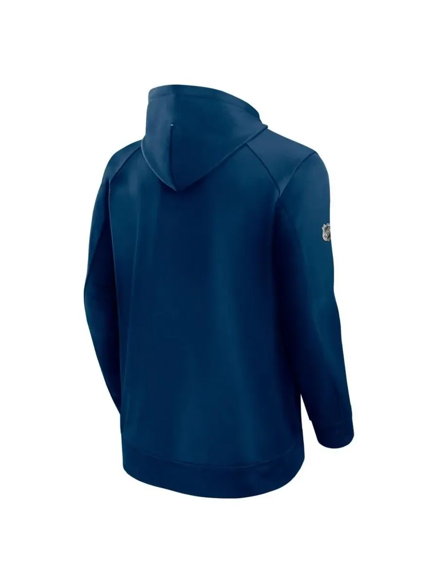 Fanatics Мужская флисовая толстовка Deep Sea Blue Seattle Kraken Authentic Pro Rink — изображение 3 из 3, темно-синий