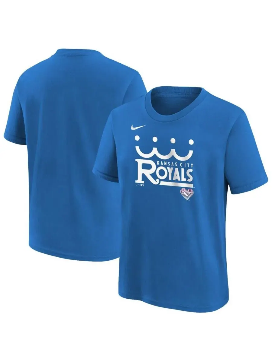 Футболка Big Boys and Girls Royal Kansas City Royals 2026 City Connect Wordmark Nike