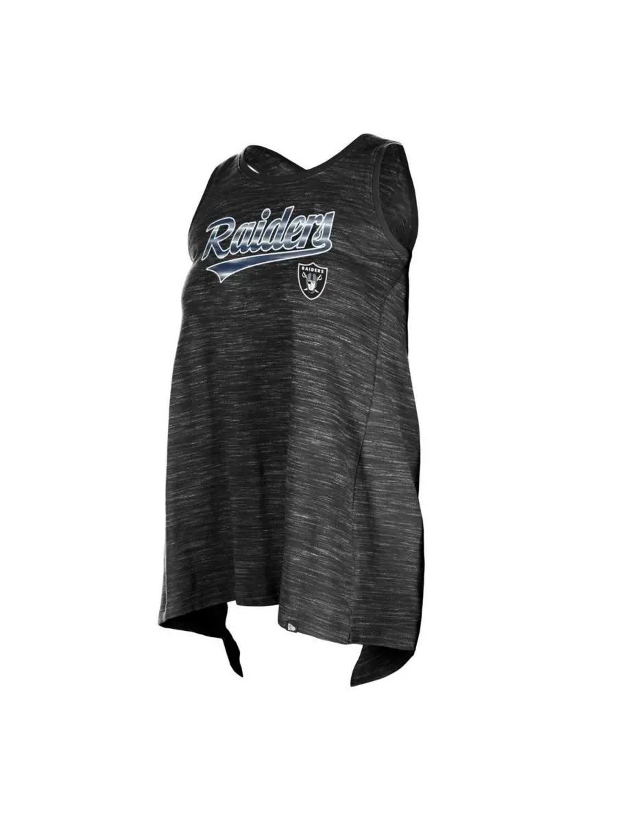 New Era Женская черная спортивная майка Las Vegas Raiders Space Dye — изображение 2 из 3, черный