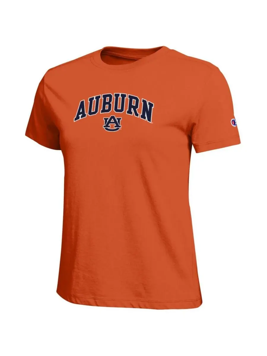 Champion Женская оранжевая футболка с логотипом Auburn Tigers в виде дуги — изображение 2 из 3, оранжевый
