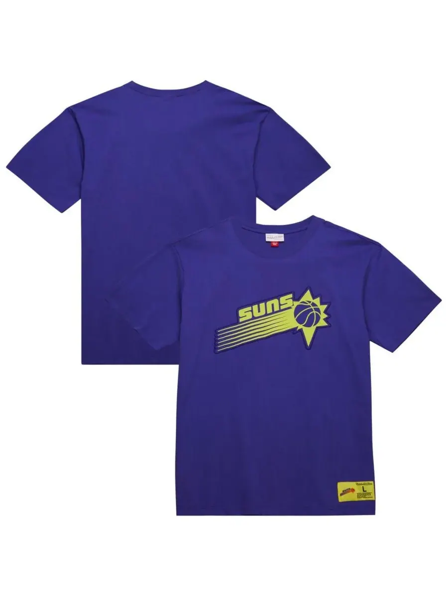 Mitchell & Ness Мужская фиолетовая футболка Phoenix Suns Hardwood Classics Neon Nights Premium