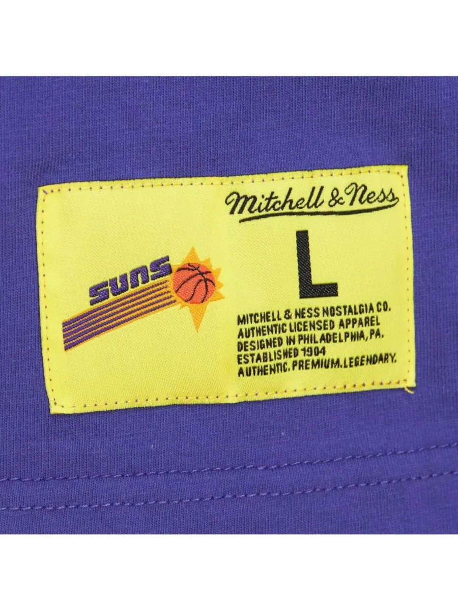 Mitchell & Ness Мужская фиолетовая футболка Phoenix Suns Hardwood Classics Neon Nights Premium — изображение 3 из 5